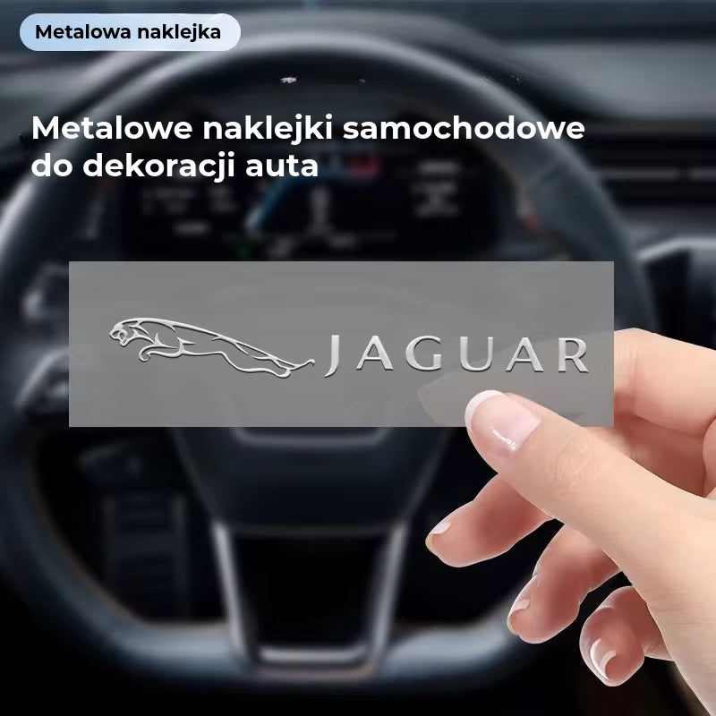 Luksusowe metalowe naklejki samochodowe