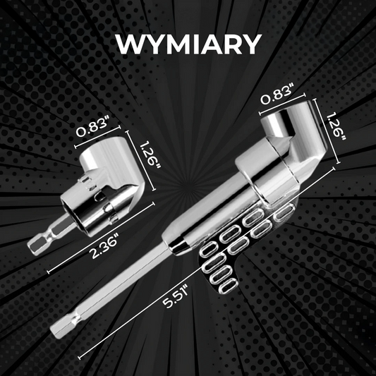 Zestaw 2 wierteł kątowych