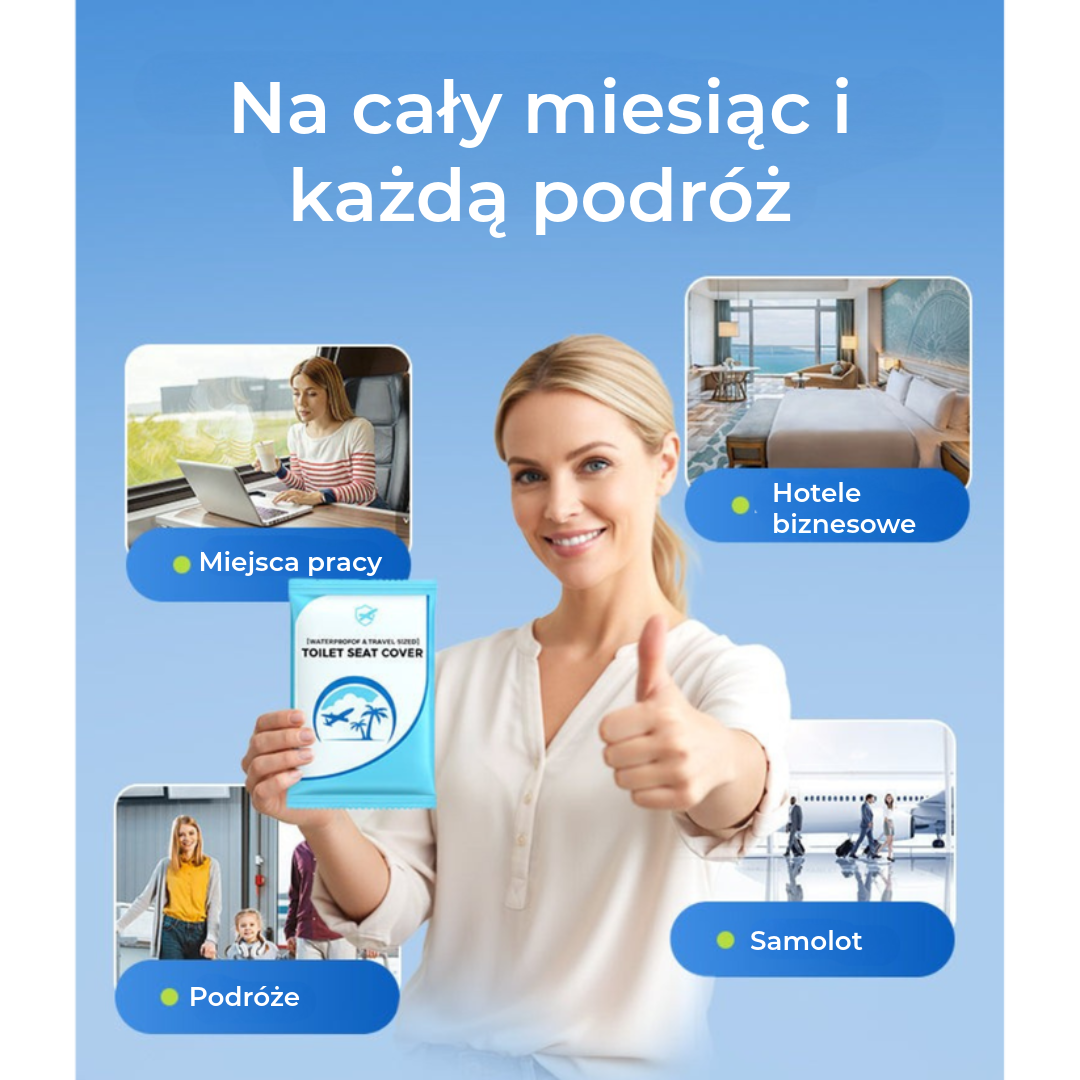 Biodegradowalne pokrowce na deskę sedesową