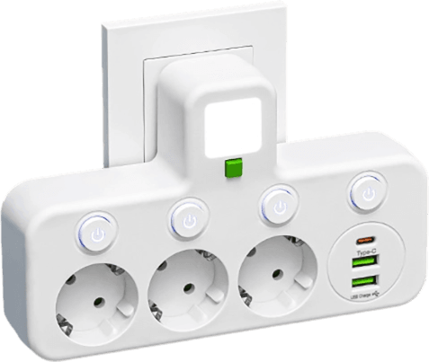 Adapter gniazdka EU z wieloma portami