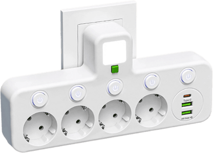 Adapter gniazdka EU z wieloma portami