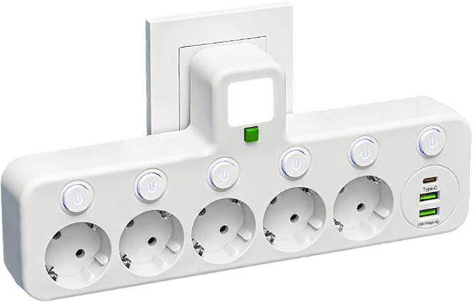 Adapter gniazdka EU z wieloma portami