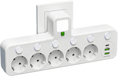 Adapter gniazdka EU z wieloma portami