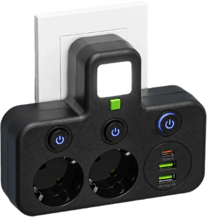 Adapter gniazdka EU z wieloma portami