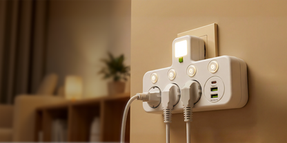 Adapter gniazdka EU z wieloma portami