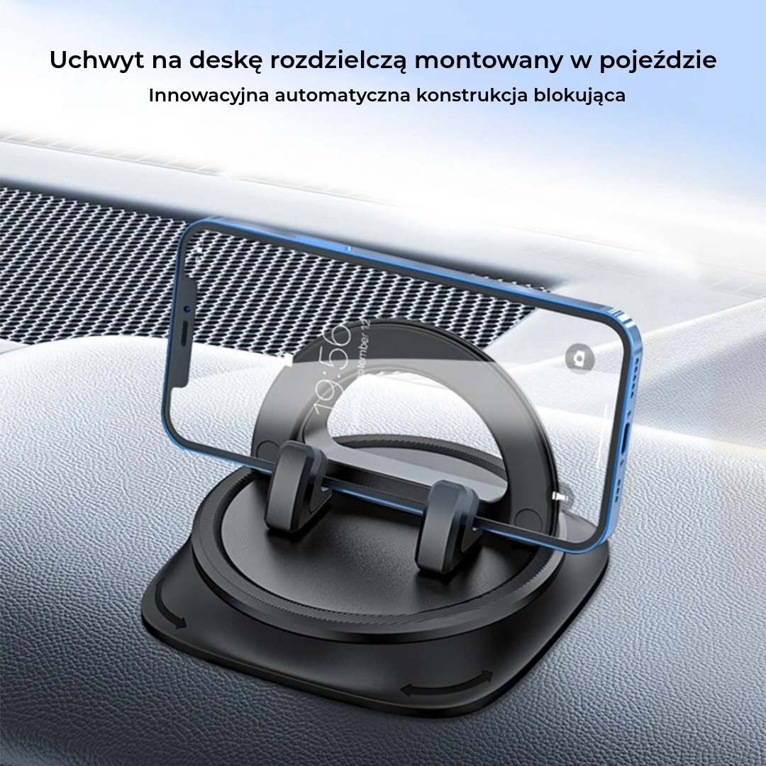 Obrotowy uchwyt na telefon do samochodu z logo 360°