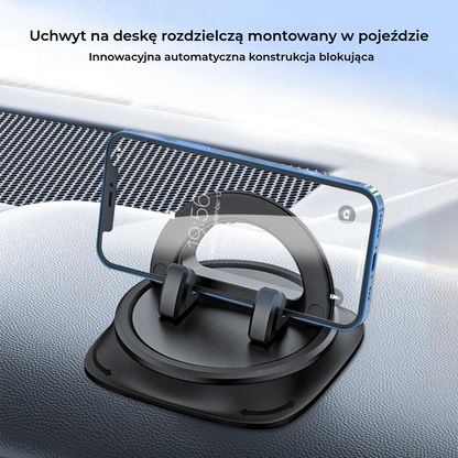 Obrotowy uchwyt na telefon do samochodu z logo 360°