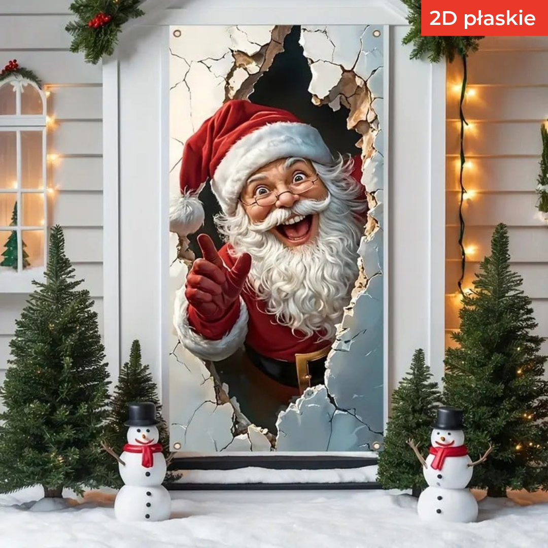 Osłona ramy drzwi z Mikołajem