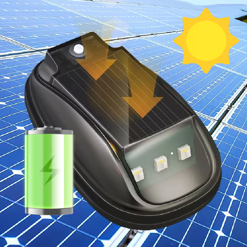 Zasilane energią słoneczną oświetlenie RGB na dach samochodu