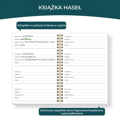Zabawna książka haseł / organizer haseł