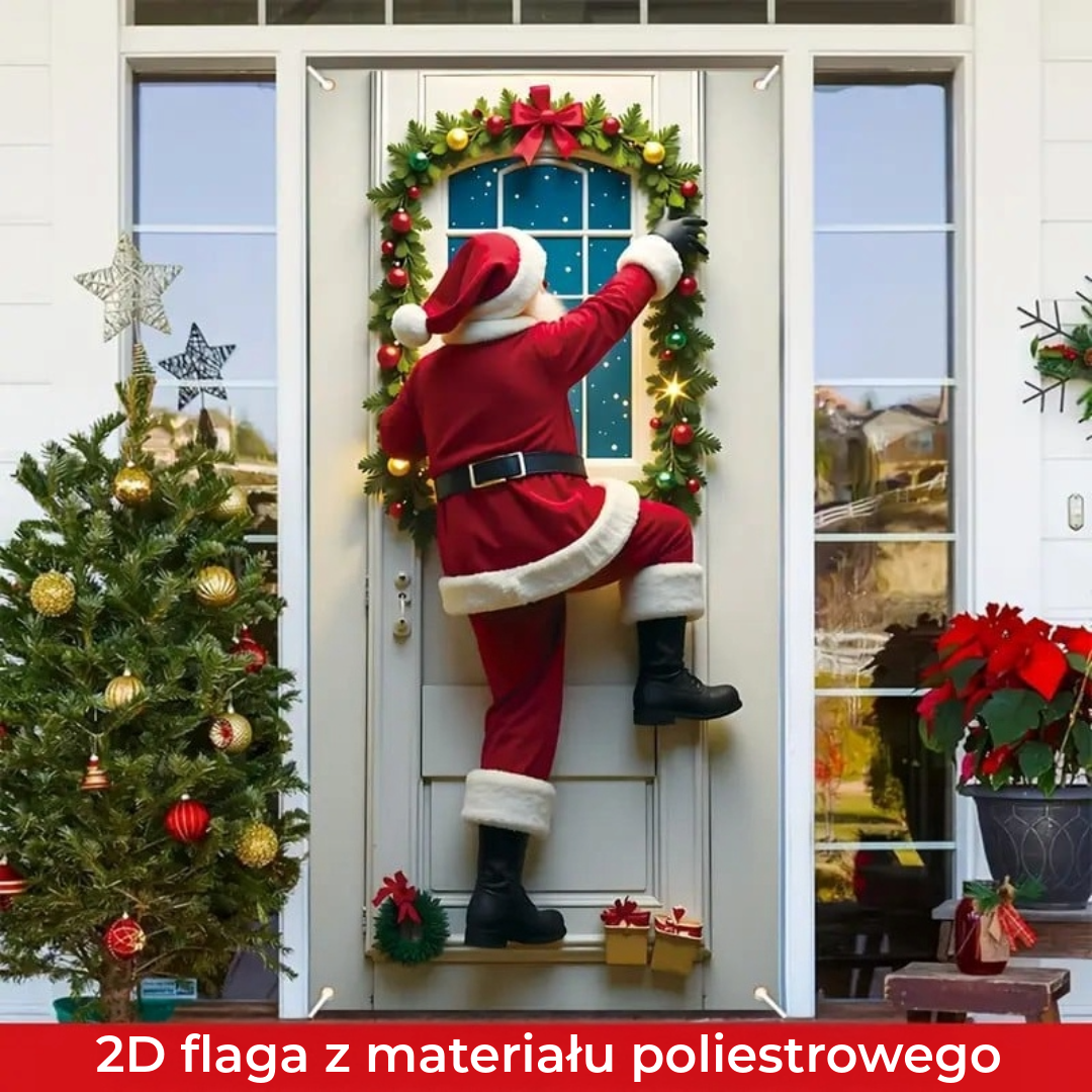 Osłona ramy drzwi z Mikołajem
