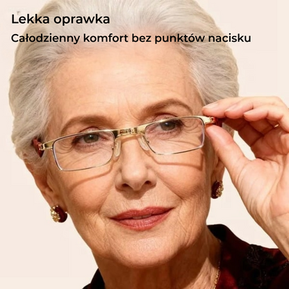 Składane okulary do czytania z filtrem światła niebieskiego i etui
