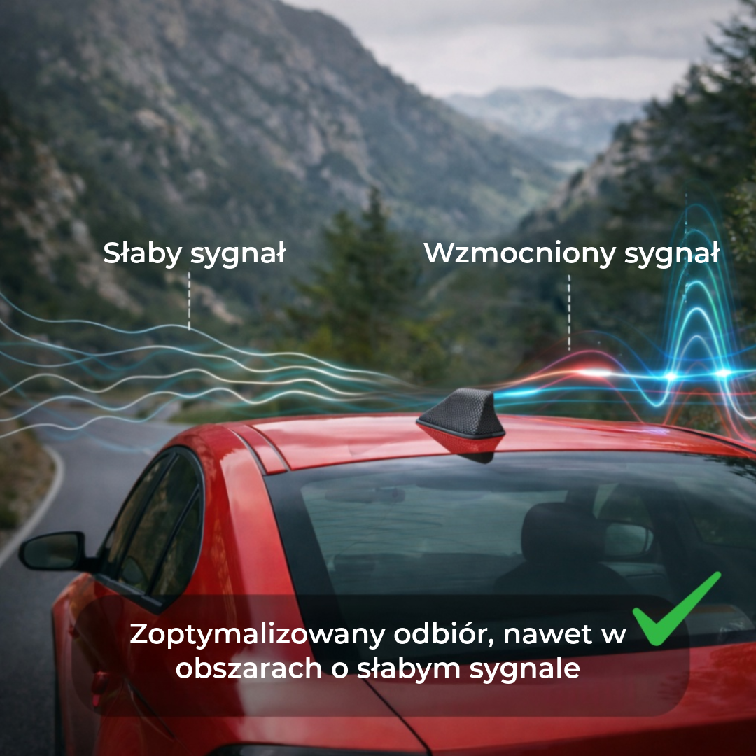 Wzmacniacz anteny samochodowej Shark – doskonały odbiór radia