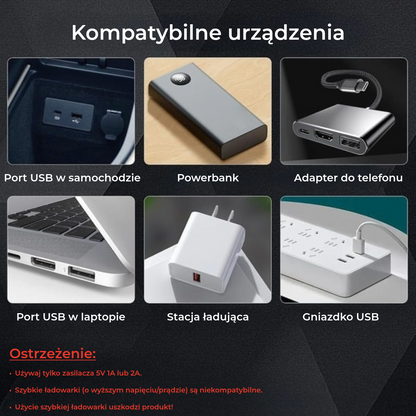 Samochodowa żarówka USB