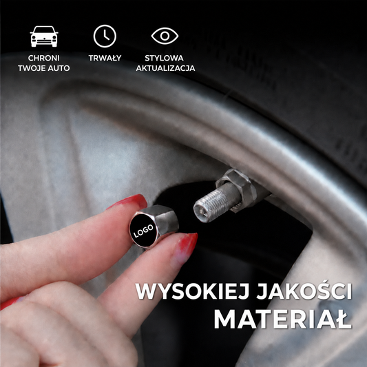 Luksusowa Nakrętka Zaworu z Logo Samochodu