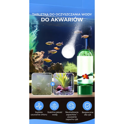 Tabletki do oczyszczania wody w akwariach