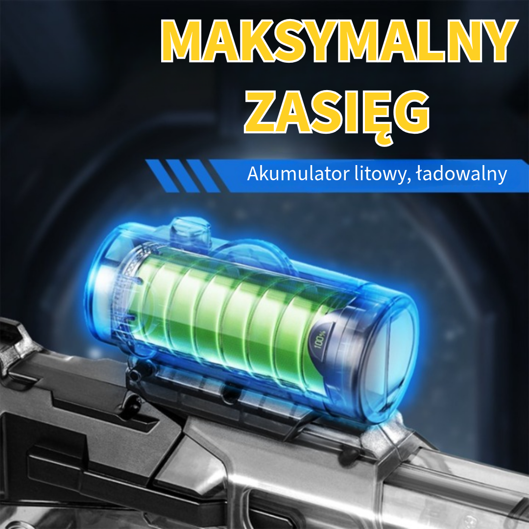 Elektryczny pistolet na wodę LED
