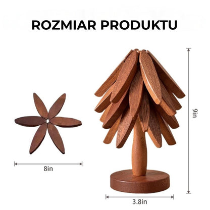 Zestaw Podkładek w Kształcie Choinki