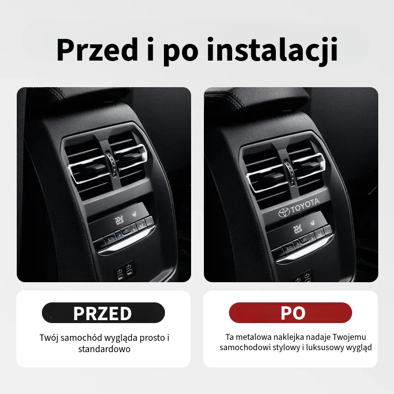 Luksusowe metalowe naklejki samochodowe