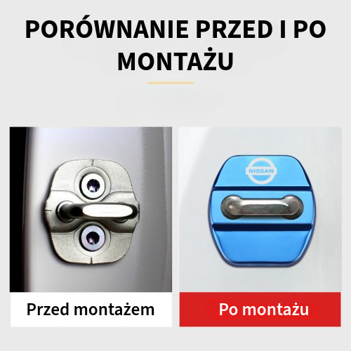 Luksusowe nakładki ochronne na zamki drzwi | 4 sztuki