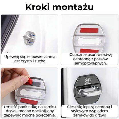Luksusowe nakładki ochronne na zamki drzwi | 4 sztuki